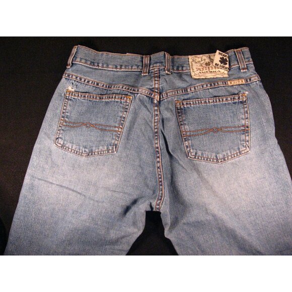 Lucky Brand Women's Blue Jeans tag 10/30 LOW RISE EASY FIT FLARE - Picture 4 of 10